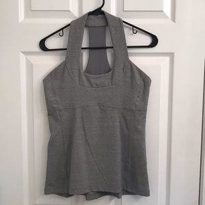 LULULEMON Scoop Neck Yoga Tank Gray Size 10